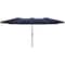 Pure Garden 15 Ft Double Patio Umbrella, Navy 50-LG1284 - alternate 4